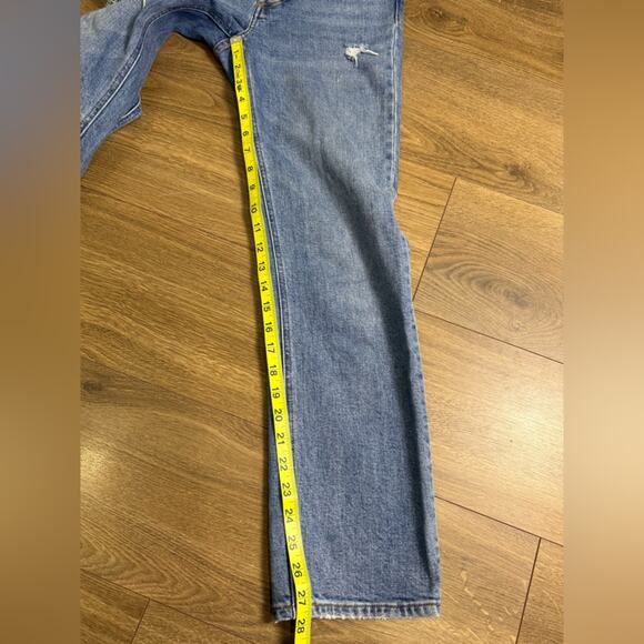 Aritzia Denim Forum The Arlo Hi-Rise Straight Distressed Jeans Size 25 - Picture 11 of 11